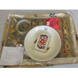 A Walt Disney tray 1950's, Mickey Mouse heated childs feeding bowl circa 1940,