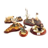 Various Border Fine Arts animal ornaments