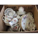 Various tea wares including Duchess and Colclough