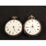 Two gents Silver pocket watches