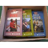 Various John Wilson fishing books plus others on motor cars