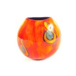 A Poole Living Glaze oval vase