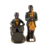 Two plaster jazz musicians