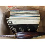 A collection of LP's and 45's including Beatles,