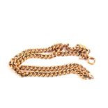 A 9ct Gold double strand bracelet converted from a watch chain