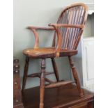 A 19th Century Windsor stick back armchair