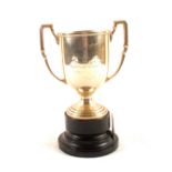 A silver trophy cup inscribed 133 (104 Warwick HG) ZAA battery R.A.