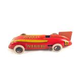 An English tin plate racing car No.