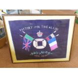 A silk work 'Victory for the Allies',