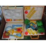 A Fisher Price printers kit plus a tool and medical kit