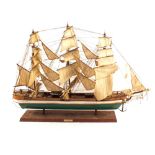 A wooden model,