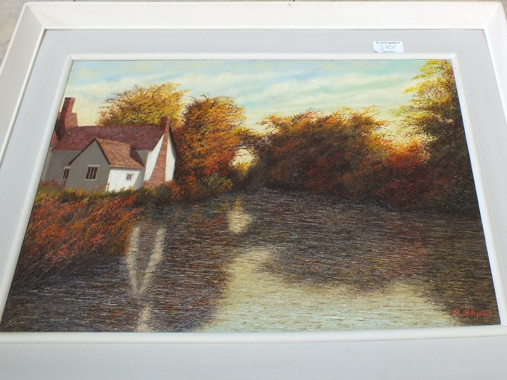 Sidney Shaw, four oils on board, Autumn at Willy Lots Cottage, Way Down to the Sea, - Image 2 of 3