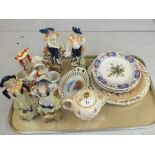 Various continental figurines,