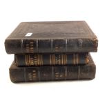 Three Victorian calf bound Bibles