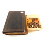 A Victorian calf bound Family Bible plus various GB coinage