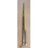 A cased snooker cue,