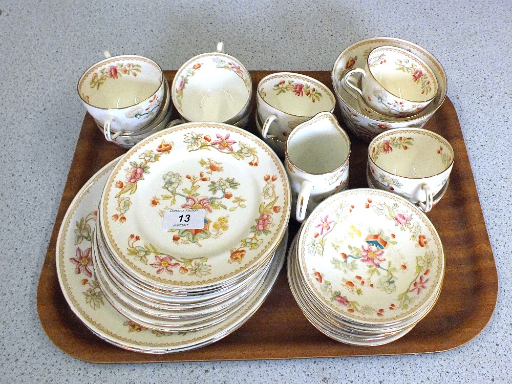 An Aynsley Chinese tree tea set