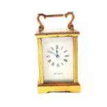 A brass Mappin & Webb carriage clock