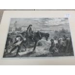 Six unframed Gt Yarmouth prints including Victorian sketches at Yarmouth