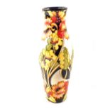 A boxed Moorcroft Woodland Path pattern vase, limited edition 33/150 circa 2006,