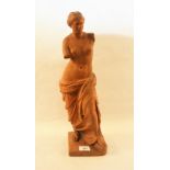 A terracotta Venus de Milo,