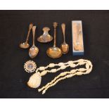Various silver spoons,
