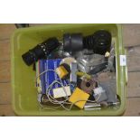 Various camera lenses, filters and accessories including Voigtlander,