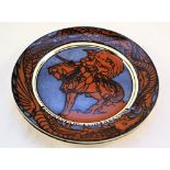 A pair of Royal Doulton George and the Dragon plates