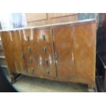 A 1920's oak sideboard