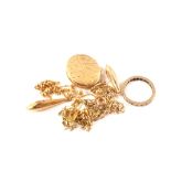 A 9ct gold locket,