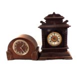 Ansonia and other mantel clocks (two boxes)