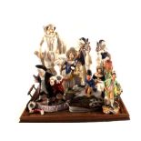 Victorian and other Staffordshire figures and groups (many as found) (two trays)