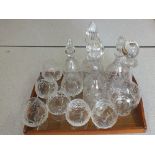 A Waterford cut glass decanter,