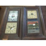 American Jerome & Chauncey Goodrich wall clocks and brackets