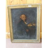 A 19th Century oil on board, half length portrait of a Naval Officer,