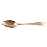 WITHDRAWN A Dundee silver serving spoon, makers mark W.C.