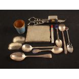 Various small items of silver and silver plate