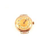 A lady's 9ct gold Rolex wristwatch (no strap)