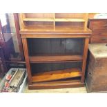 A Victorian mahogany four shelf open bookcase