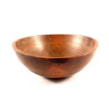 A 19th Century European treen dairy bowl