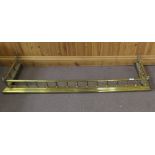 A brass rail fender