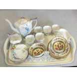 Shelley bluebell and floral plus Minton bird and floral part tea sets
