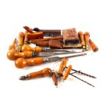 Woodworking tools to include keyhole saws, screwdrivers,