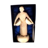 A boxed white glazed pottery figure of Jennie Herring, No.