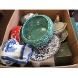 Various tea wares plus other china (two boxes)