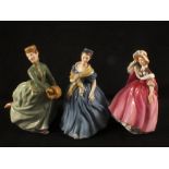 Royal Doulton figurines, Sunday Morning HN 2184, Grace HN 2318,