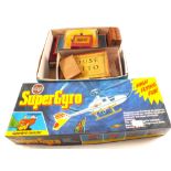 A boxed Airfix Super Giro plus board and card games