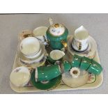 Regency and Adderley rose decorated part tea and coffee sets plus other china