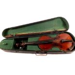 A John Murdoch & Co London 'Maidstone' cased violin and bow