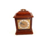 A Mappin & Webb walnut cased bracket clock